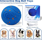 Magicorange Interactive Dog Toys,Automatic Rolling Dog Ball Toys,Dogs Rolling Effect Tennis Balls Herding Balls for Puppy/Small/Medium/Large Dogs (Blue)