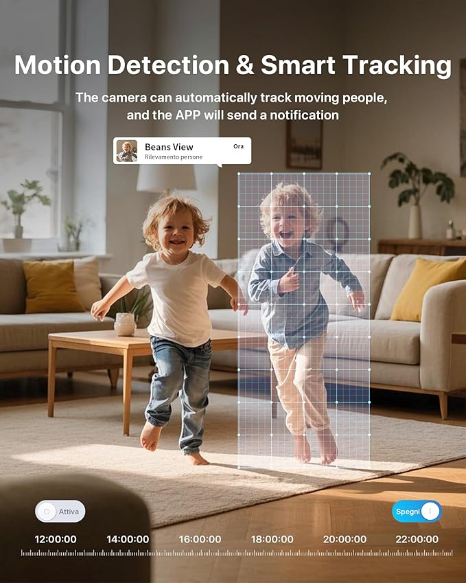 Tenda 2K Indoor Security Camera, WiFi6 Pet Camera for Home Security, 360°, 2-Way Audio, Motion Detection for Baby and Pet Monitor, Night Vision, Cloud & SD Card Storage, One-Touch Call (CP3-V3.0)