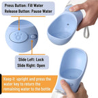 Mr. Pen Portable Dog Water Bottle - 19oz, Blue, Travel & Dispenser for Dogs, Not Dishwasher Safe