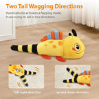 PETGEEK Gigwi Flapping Cat Toys for Indoor Cats, Rechargeable Lifelike Interactive Lizard Cat Toy Tweet, 2 Modes Wagging Tail Catnip Toy, Automatic Cat Toys for Kitten Cats Self Play, Touch Activated