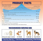 Freeze Dried Probiotics for Dogs - Chicken Flavor - 120 Chews - 6 Billion CFUs, 12 Strains + Prebiotics, Enzymes & Omega 3 for Gut Health, Digestive Health, and Skin & Coat Health