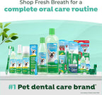 TropiClean Fresh Breath Water Additive for Dogs, Dog Breath Freshener & Teeth Cleaning Solution, No Toothpaste or Toothbrush Required, 33.8oz, 3 Pack