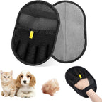 2 Pcs Pet Hair Removal Glove, Double Sided Grooming Gloves, Upgrade Electrostatic Pet Hair Remover, Reusable Pethair Remover Glove for Dogs and Cats Washing Beauty, Sofa, Bed Sheets, Clothes