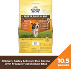 Nature's Recipe Chicken, Barley & Brown Rice Recipe Dry Dog Food with Freeze Dried Chicken Bites 10.5 lb Bag