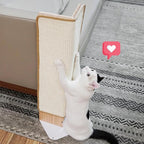 PETKARAY Couch Corner Cat Scratcher, 28" Corner Scratching Post Wall Scratcher, Sisal Furniture Protector for Sofa with Reversible Base, Large