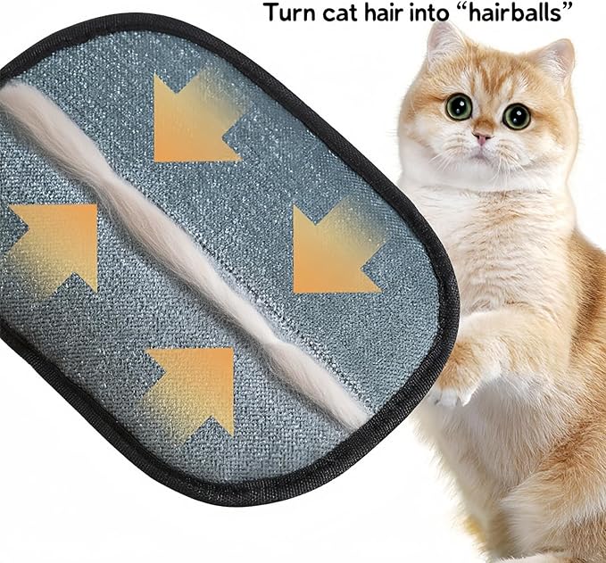 2025 New Pet Hair Removal Glove,pet Hair Remover mitt，for Couch, Furniture, Carpet, Car Seat -Electrostatic Reusable Gloves | Fast Cleaning, for Cat & Dogs (1pcs)