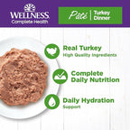 Wellness Complete Health Pate Adult Wet Cat Food, Natural, Protein-Rich, Grain Free, 3 Ounce, 24 Pack, (Turkey)