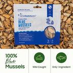 smallbatch Pets Freeze Dried Cat & Dog Treats, 2oz - 100% Blue Mussels, Organic High Protein Treats, Omega 3 Fatty Acids, Gluten Free, Grain Free, Made in The USA, Ethically Sourced, Single Protein