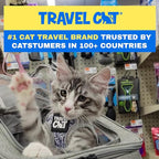 Travel Cat Harness and Leash Set - Adjustable Fit Mesh Cat Harness and Reflective Strap - Comfort Walking Vest for Kitten for Outdoor Walking, Hiking (Medium, Cashcat)