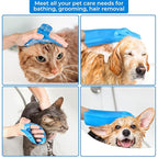 2PCS dog washing gloves and dog bath brush, 2-in-1 pet shower set | Suitable for dogs, cats, bath massage, and pet grooming