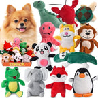 LEGEND SANDY Squeaky Dog Toys for Puppy Small Medium Dogs, Stuffed Samll Dog Toys Bulk with Plush Pet Doggie Toy Set, Cute Safe Pet Chew 12 Pack for Puppies Teething