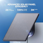 Solar Security Cameras Wireless Outdoor, 2K 360° View Solar Powered WiFi 3MP Security Camera for Home Security with Color Night Vision, PIR Detection, 2-Way Audio, Motion Alert, Easier to use