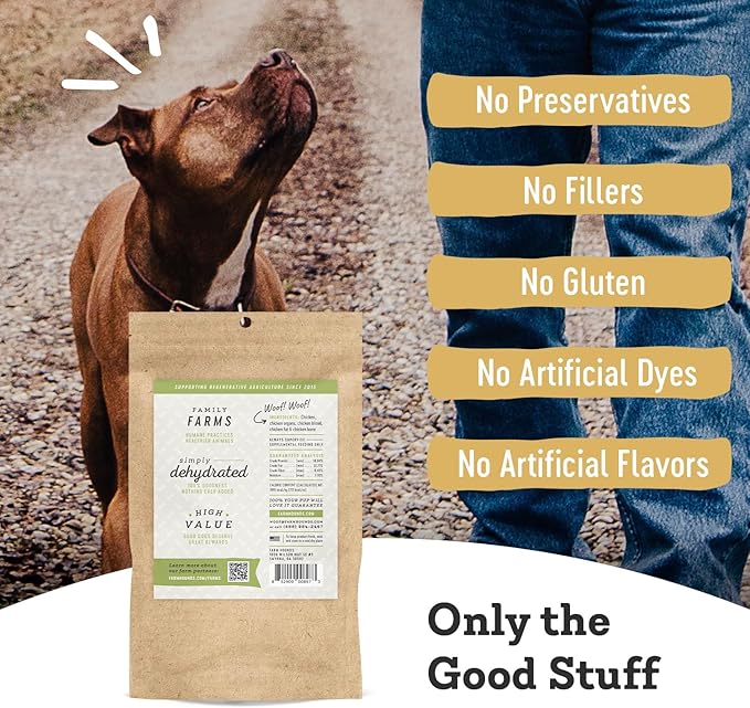 Farm Hounds - Chicken Trainers - Premium Natural Jerky for Dogs - 100% Humanely Raised Chicken - Easy-Break - Great for Training & Treats - No Added Fillers - Made in USA - 4.5oz - 2 Pack