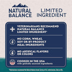 Natural Balance Limited Ingredient Adult Dry Dog Food with Healthy Grains, Chicken & Brown Rice Recipe, 4 Pound (Pack of 1)