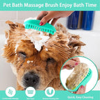 Dog Brush Kit for Grooming Short & Long Haired Dogs & Cats, 5 in 1 Pet Grooming Set for Small Animals, 5 PCS Puppy Self-Cleaning Slicker Brush and Pet Comb for Shedding Medium & Large Dogs