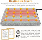 Heated Cat Bed, 11 Adjustable Temperature Pet Heating Pad Indoor for Dogs Cats Heating Mat with Timer, Auto Power Off, Electric Pet Heating Pad for Cat House (Grey, L(35" x 24"))
