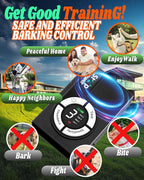 1500 mAh Rechargeable Anti Barking Device for Dogs Indoor Up to 50 Ft Range, 9 Modes Dog Bark Deterrent Devices Dog Training & Behavior Aids, Dog Barking Control Safe for Dogs