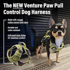 Doggie Design Venture Paw No Pull Dog Harness - Simple Adjustable Puppy Harness - Anti Pull Dog Collar for Walks and Outdoor Adventures - Aspen, XS