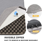 Deconovo Orthopedic Dog Bed for Medium & Large Dogs – Supportive Memory Foam with Washable Cover, Non-Slip Base – Comfort for Senior, Arthritic & Active Pets, Grey, 30" Lx20 Wx3 Th