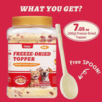 Wellix Dog & Cat Food Topper - Cranberry Treats Freeze Dried Egg Yolk & Chicken Flavor Low Calorie - Support Kidney Bladder & Urinary Health - Healthy Cat Treats for Indoor Cats