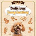 Gootoe Turkey Tendon Dog Treats, Stick (M) 3.17 oz, USA-Sourced Turkey Tendon, Natural Snack, Premium Puppy Chews, Hypoallergenic, Rawhide Free, Reseal Value Bags, Size for Medium Dogs