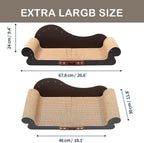 Cat Scratcher Couch Cat Scratching Bed Large Cat Scratcher Bed Cat Lounge Bed Scratching Pad for Indoor Cats
