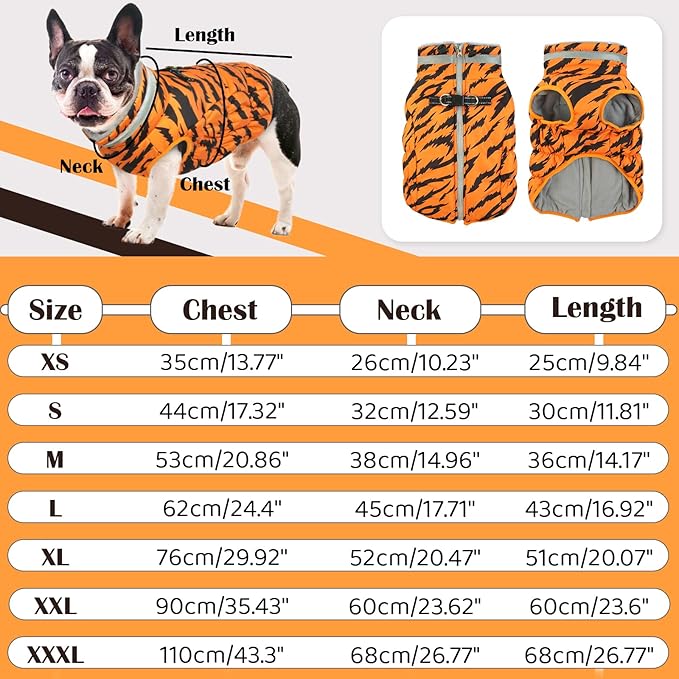 Dog Jackets for Medium Dogs,Medium Dog Coat,Warm Pet Winter Coat Zip Up Back,Waterproof Dogs Jacket with D-Ring,Pet Cold Weather Coats with Fleece Lined, Snowsuit Pug Boston Terrier,M