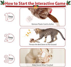 Gigwi Cat Toys for Indoor Cats, Interactive Cat Toy with Real Squeaky Mouse Electronic Sound Chirping, Kitten Toys Automatic Cats Mice Toy for Exercise & Kicker to Self Play, Relieve Boredom