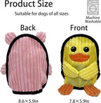 Squeaky Dog Toys 3 Pack, Soft and Tough Dog Plushes, No Stuffed Toy Sets, Durable Pet Chew Toys for Small, Medium and Large Dogs Interact and Reduce Boredom