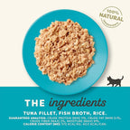 Applaws Natural Wet Kitten Food in Broth, Limited Ingredient Canned Wet Kitten Food, No Additives, Made with Natural Ingredients, Tuna Fillet in Broth (24 x 2.47oz Cans)