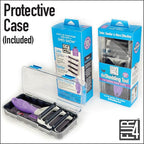 FUR4 deShedding Cat Brush for Long Hair Cats – Pet Hair Brush with 4 Carbon Fiber Edges – deShedding Tool Removes Loose Fur – Gentle & Effective Cat Grooming Brush for Shedding