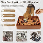 Snuffle Mat for Dogs, Dog Puzzle Mat, Interactive Dog Toys for Enrichment,Sniff Mats with Non-Slip Backing,Suitable for Breeds and Sizes of Dogs (Brown, 17" X 15")