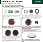 Love's cabin Round Donut Cat and Dog Cushion Bed, 30in Pet Bed for Medium or Large Dogs, Anti-Slip & Water-Resistant Bottom, Soft Durable Fabric Pet beds, Washable Calming Cat & Dog Bed Burlwood