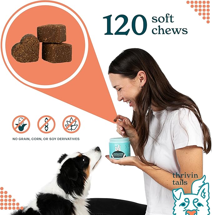 Bacon-Flavored Calming Chews for Dogs: Hemp and Melatonin Dog Anxiety Relief Treats, CBD-Infused Calming Chews and Treats for Dogs, Perfect Sleep Aid, 120 Count