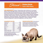 Wellness Complete Health Sliced Adult Wet Cat Food, Natural, Protein-Rich, Grain Free, 3 Ounce, 24 Pack, (Chicken Entrée)