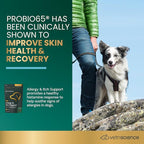 VetriScience Allergy & Itch Support Chews, Skin and Coat Supplement for Dogs, Allergy Chews for Itching, Scratching, and Licking, Support Skin and Immune Health, Duck, 75 Count