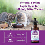 Special Breed L-Lysine for Cats & Kittens – Immune, Respiratory & Eye Health Support – Liquid Cat Supplement with Astragalus, Burdock, Atractylodes, Dangshen & Vitamins A, B1, B2, B6 – 2oz (60mL)
