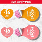 Hartz New Delectables Lickable Spoon Interactive Lickable Cat Treats for Quick & Easy Bonding, Variety Pack 32ct