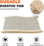 PETKARAY Sisal Cat Scratching Board, Curved Sisal Cat Scratcher, Large Indoor Kitty Scratch Pad, Heavy Duty Wave Lounge Bed for Kitten