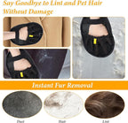 2 Pcs Pet Hair Removal Glove, Double Sided Grooming Gloves, Upgrade Electrostatic Pet Hair Remover, Reusable Pethair Remover Glove for Dogs and Cats Washing Beauty, Sofa, Bed Sheets, Clothes