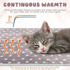 2 Pcs Self Warming Cat Bed Cute Dog Cat Thermal Mat Self Warming Star Cat Mat Pet Heating Pad Cat Blanket for Indoor Outdoor Washable(Small Star,24 x 18)