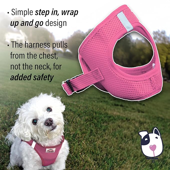 American River Ultra Choke-Free Mesh Dog Harness - Candy Pink XS