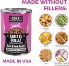 KOHA Santa Fe Skillet Stew for Dogs with Beef and Pork, High Protein Wet Dog Food, 12.7oz Cans (Case of 12)