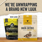 Vital Essentials Freeze Dried Raw Dog Food, Duck Mini Patties Entree, 14 oz