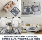 PUPIBOO Washable Pee Pads for Dogs and Cats - Super Absorbent Reusable Puppy Training Pads - 100% Waterproof, Leak-Proof & Non-Slip Whelping Pads for Pet Housebreaking