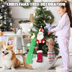 Nocciola 4 Pack Christmas Dog Toys, Interactive Crinkle Dog Squeaky Toys, Plush Dog Toys for Christmas, Christmas Toys for Puppy Small Medium Large Dogs & Aggressive Chewers