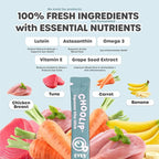 Grab & Go Squeeze Vita Stick Lickable Treats for Dogs & Cats. 49 Eye Health Sticks with Essential multivitamins. Soft and Tasty Paste for All Life Stages, Supporting Eyes Health