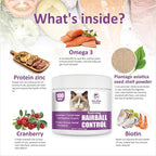 Hairball Treats for Cats - Hairball Remedy Chews with Omega 3&6, Psyllium Husk, Zinc & Biotin - Salmon Flavor for Hairball Control, Digestive Health & Skin Support, 100ct (ND-044)