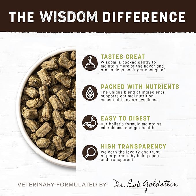 Earth Animal Wisdom Air Dried Dog Food | From The Seed Recipe Premium Natural Dog Food | Plant-Based | All Breeds & Ages | Made in The USA | 2 Pound Bag