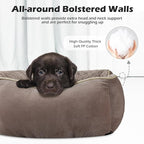 INVENHO Large Dog Bed Rectangle Washable Orthopedic Soft Calming Sleeping Durable Pet Cuddler with Anti-Slip Bottom
